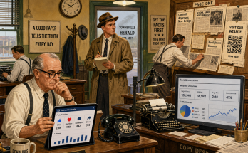 Three Things Are Wrong in This Old Newspaper Office: Answer