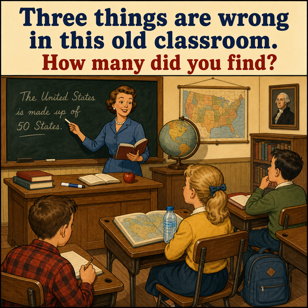 Three Things Are Wrong in This Old Classroom: Answer