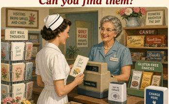 Three Things Are Wrong in This Old Hospital Gift Shop: Answer
