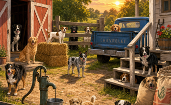 How Many Dogs Are in the Farmyard? Answer