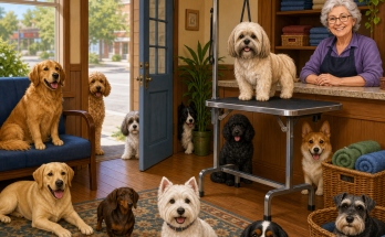 How Many Dogs Are in the Pet Grooming Shop? Answer