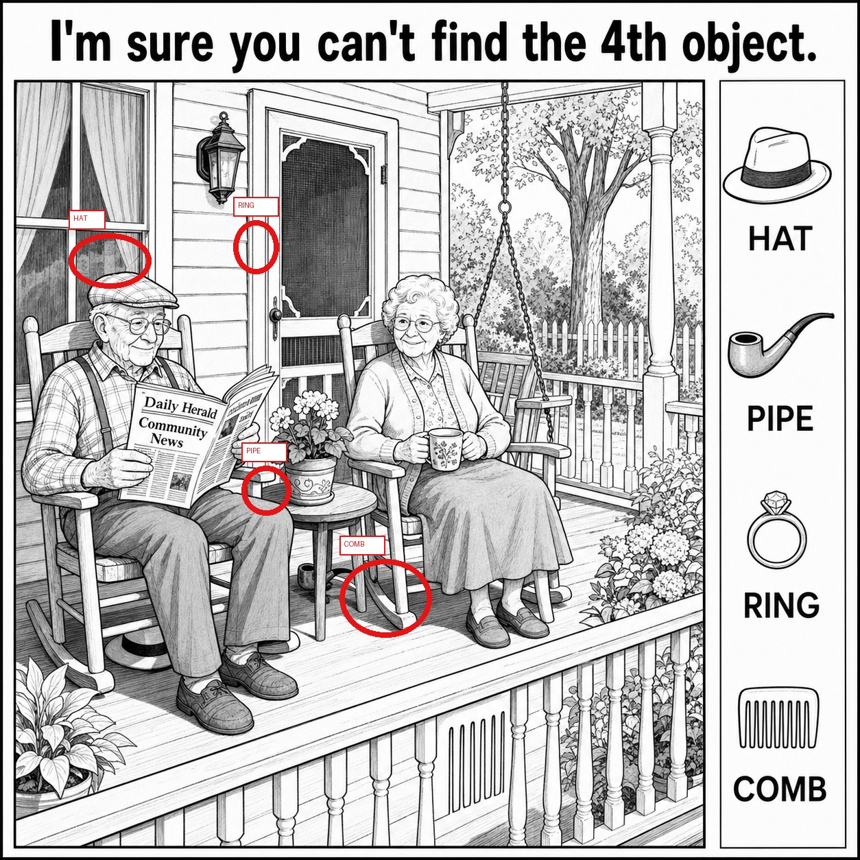 Can You Find the Hidden Comb? answer image