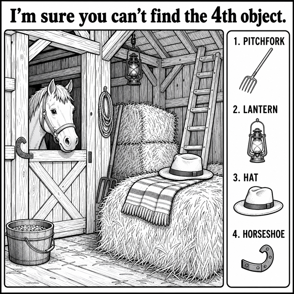 Can You Find the Hidden Horseshoe?
