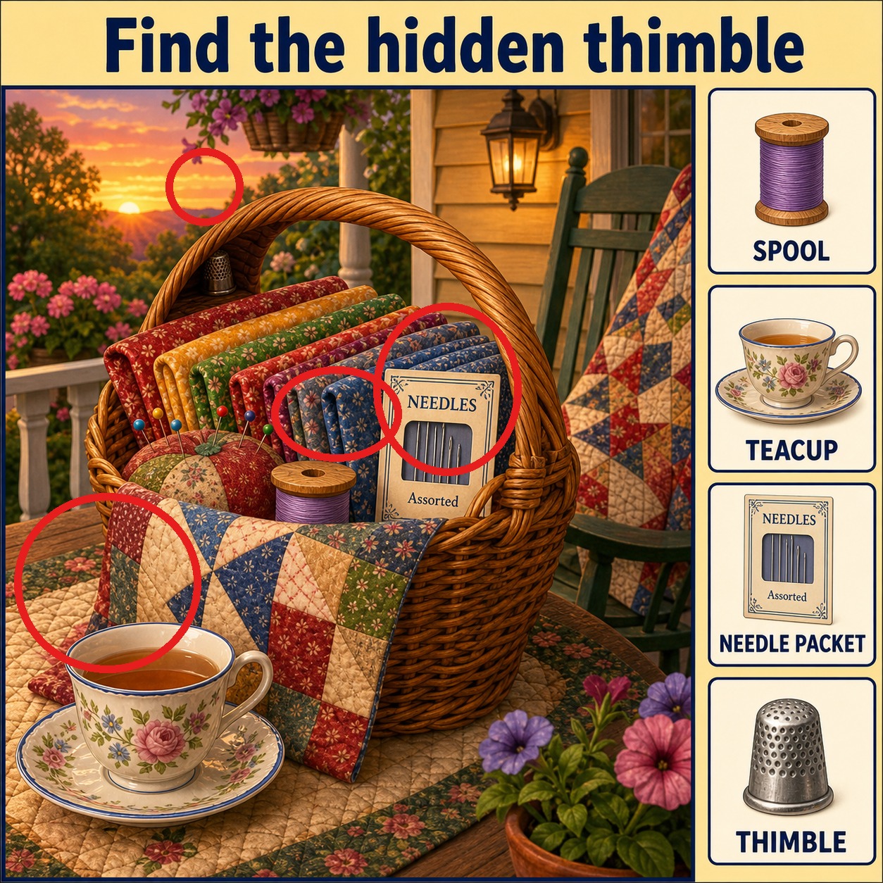 Can You Find the Hidden Thimble? answer image