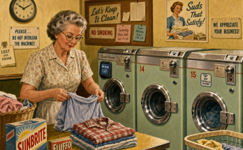Two Things Are Wrong in This 1950s Laundromat: Answer