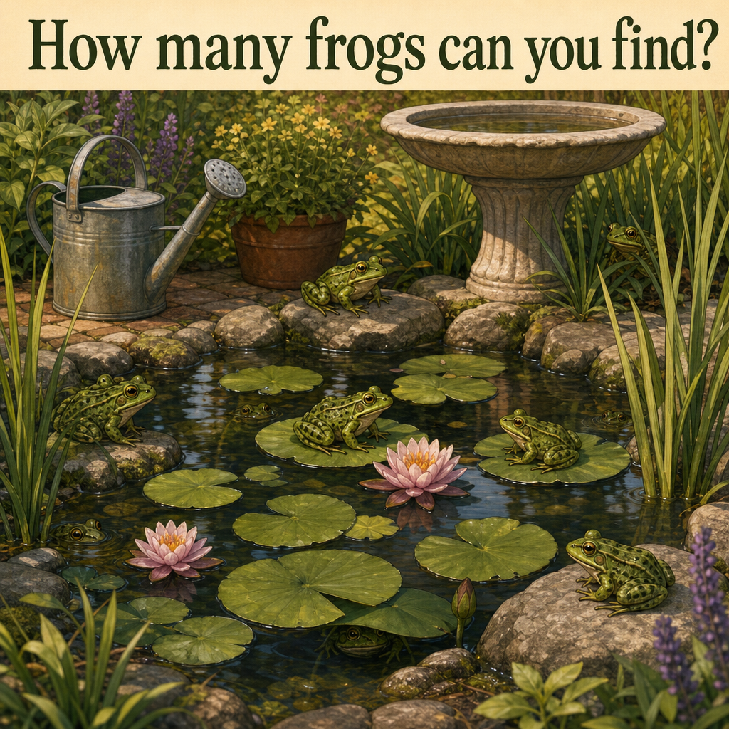 How Many Frogs Can You Find? Answer