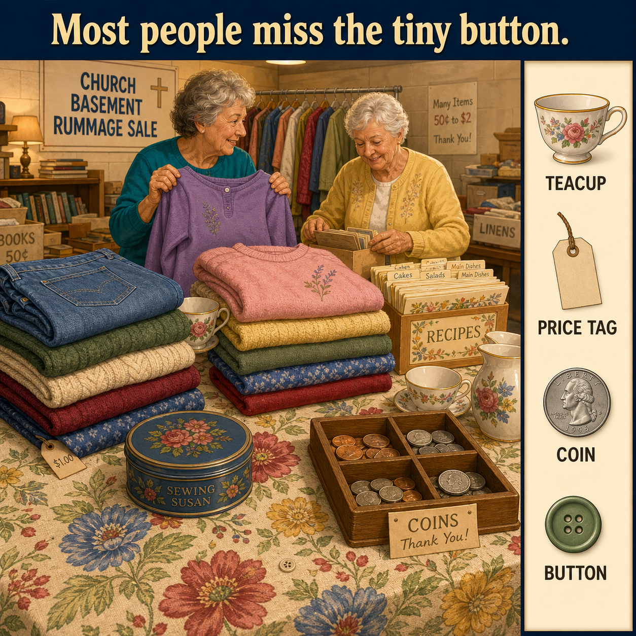 Can You Find the Tiny Button?