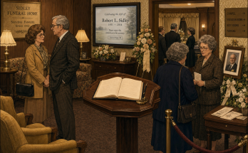 Two Things Are Wrong at This 1970s Funeral Home Lobby: Answer