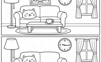 Find the 5 Differences: Living Room Puzzle Answer