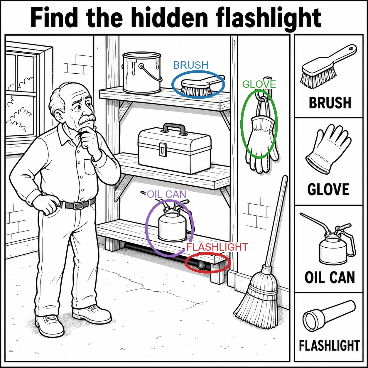 Can You Find the Hidden Flashlight? answer image