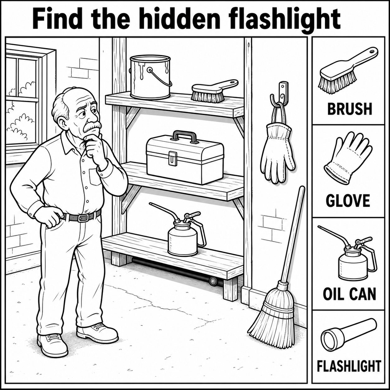 Can You Find the Hidden Flashlight?