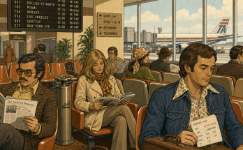 Two Things Are Wrong in This 1970s Airport Waiting Room: Answer