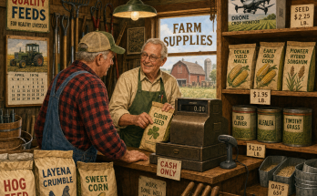 Two Things Are Wrong in This Old Farm Supply Store: Answer