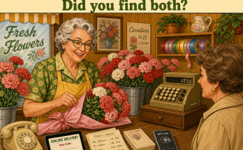 Two Things Are Wrong in This Old Flower Shop: Answer