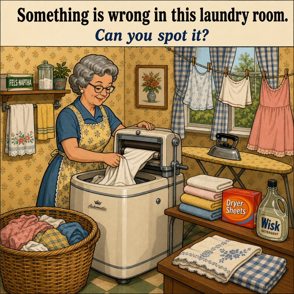 Something Is Wrong in This Laundry Room: Answer