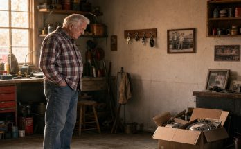 Harold stood in the garage and saw the empty space where his old Chevy had been.