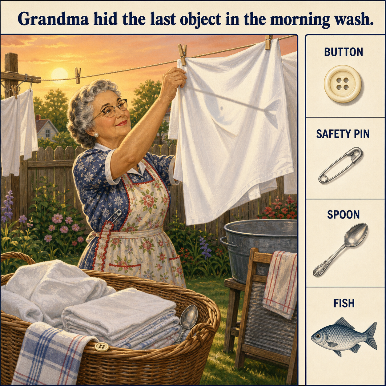 Can You Find All 4 Objects on Wash Day?
