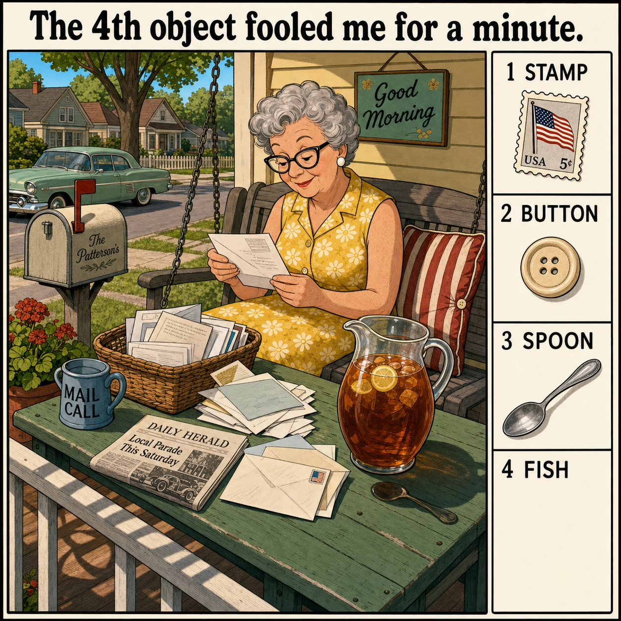 Can You Find All 4 Objects on the Morning Porch?