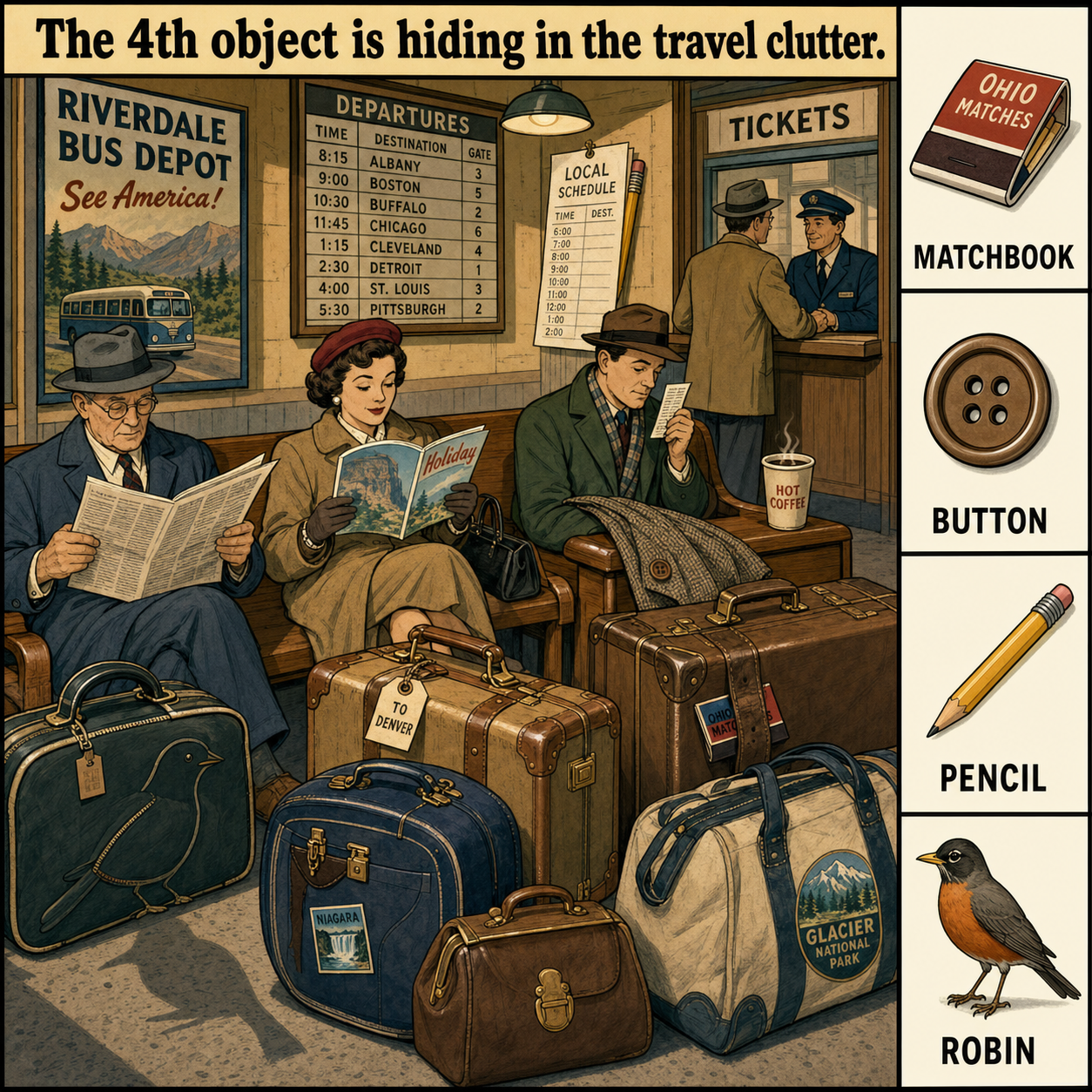 Can You Find All 4 Objects in the Old Bus Depot?