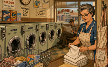 Two Things Feel Wrong in This 1950s Laundromat: Answer