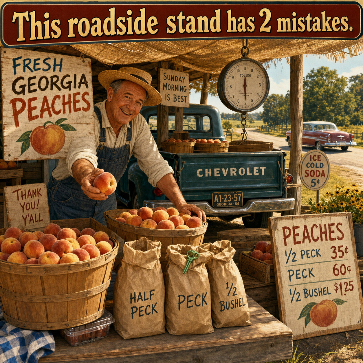 Two Mistakes at This Roadside Stand: Answer