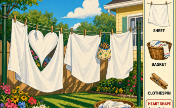 Can You Find the Heart Shape in the Laundry?