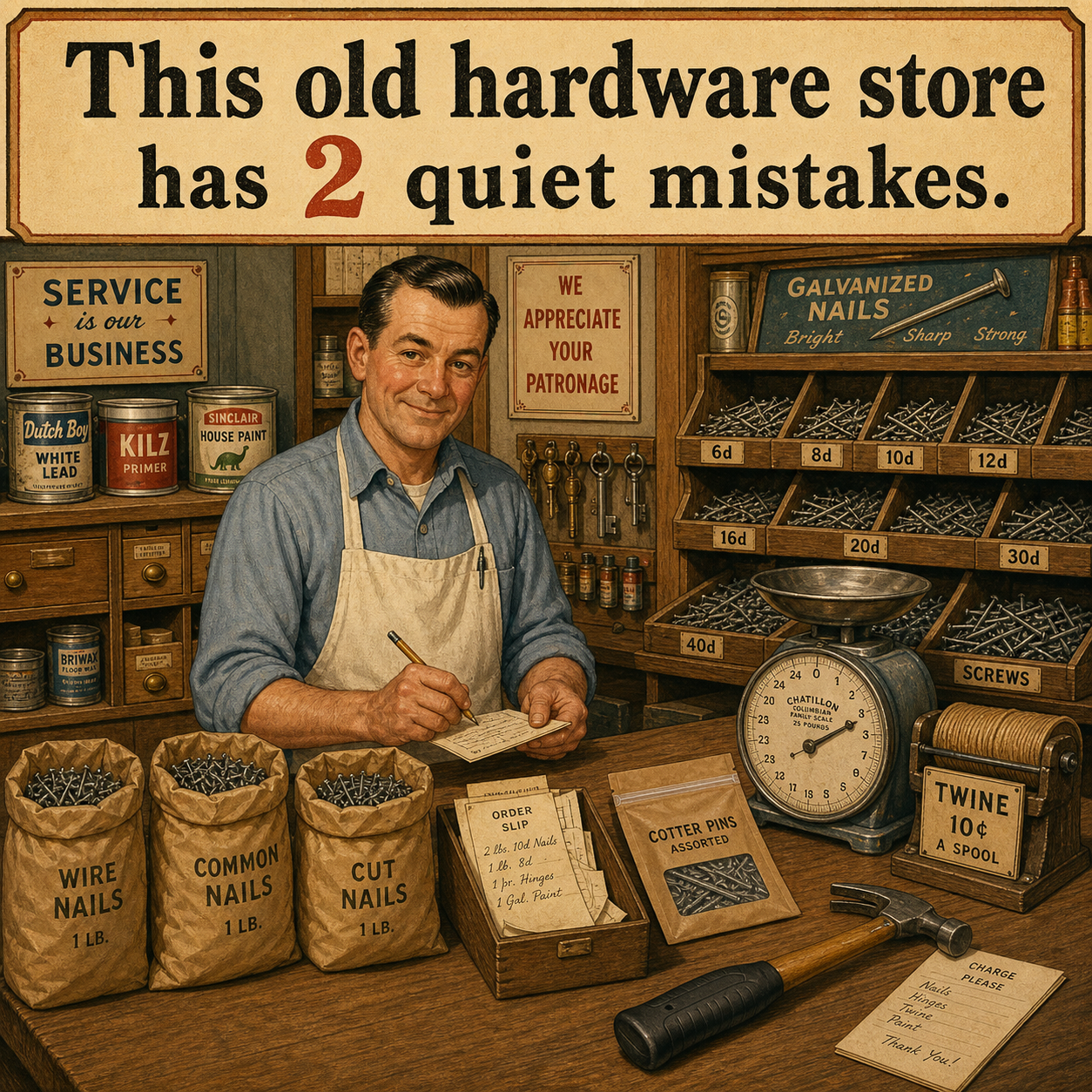 Two Quiet Mistakes in This Old Hardware Store