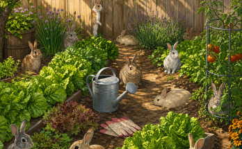 How Many Rabbits Are in the Vegetable Garden? Answer