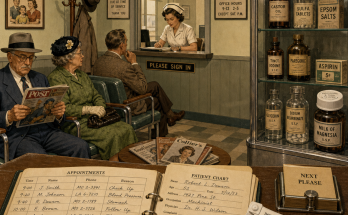 Two Mistakes in This 1950s Doctor's Waiting Room: Answer