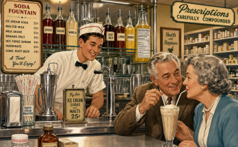 Two Mistakes in This Old Pharmacy Soda Fountain: Answer