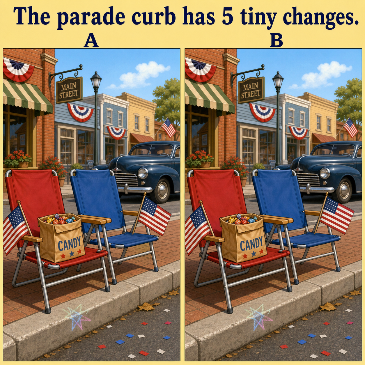 The Parade Curb Has 5 Tiny Changes: Answer