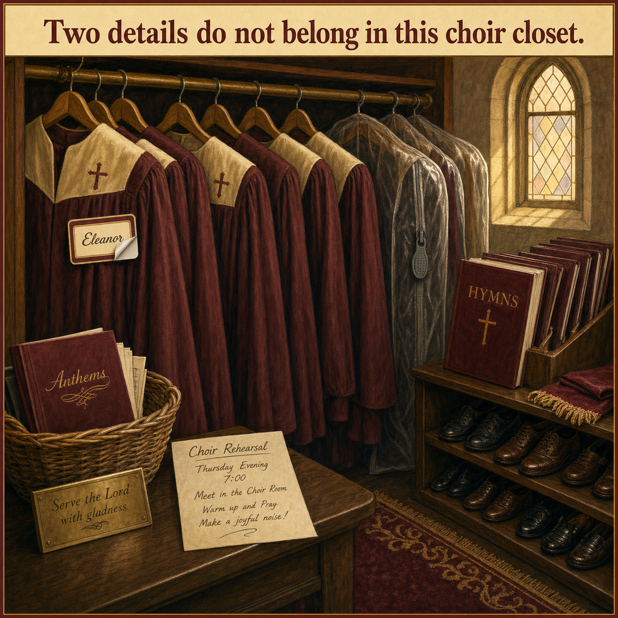 Two Mistakes in This 1960s Choir Closet