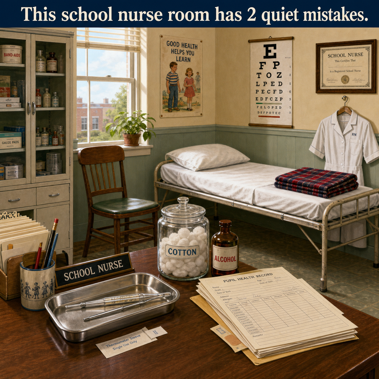 Two Quiet Mistakes in This School Nurse Room