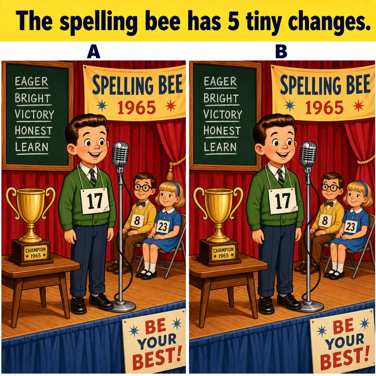 The Spelling Bee Has 5 Tiny Changes: Answer