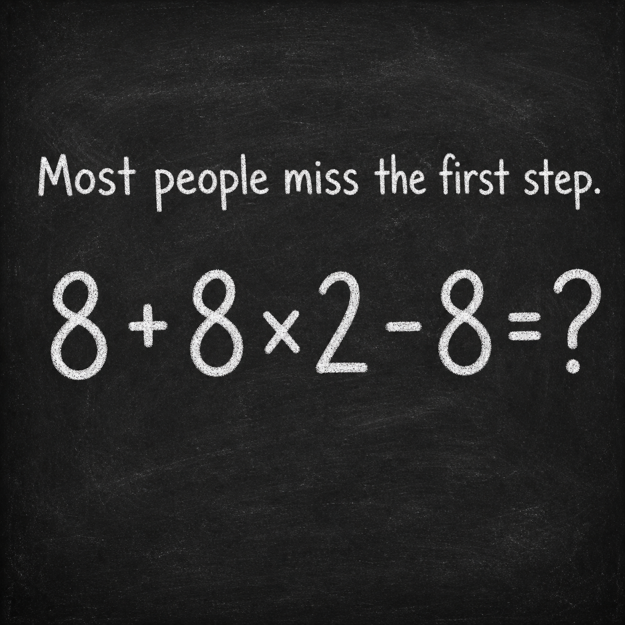 Most People Miss the First Step: Solution