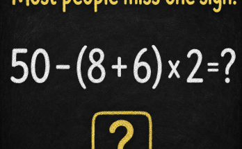 Most People Miss One Sign in This Math Puzzle: Answer