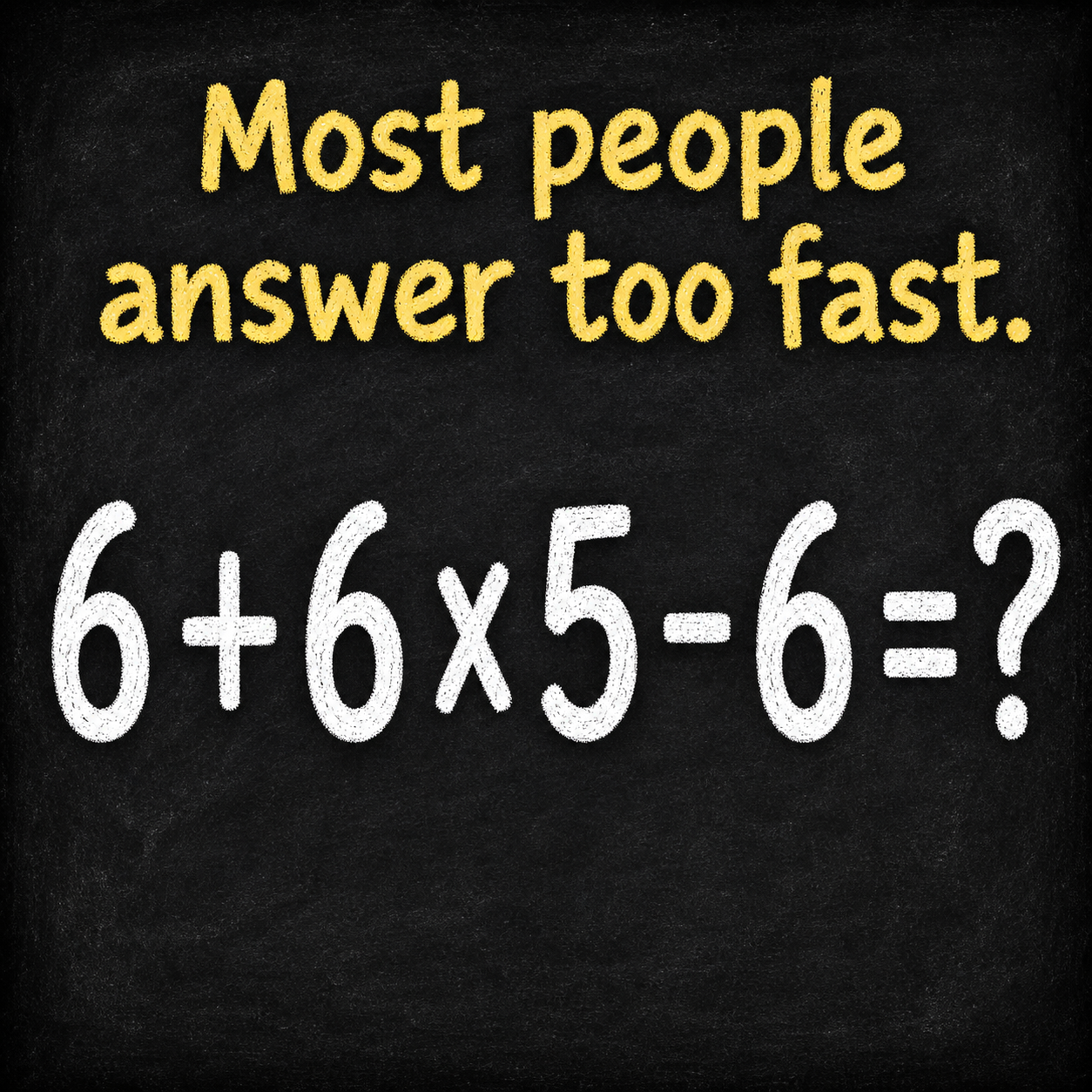 Most People Answer Too Fast: Math Puzzle Answer