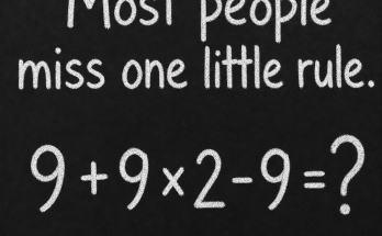 Most People Miss One Little Rule: Solution