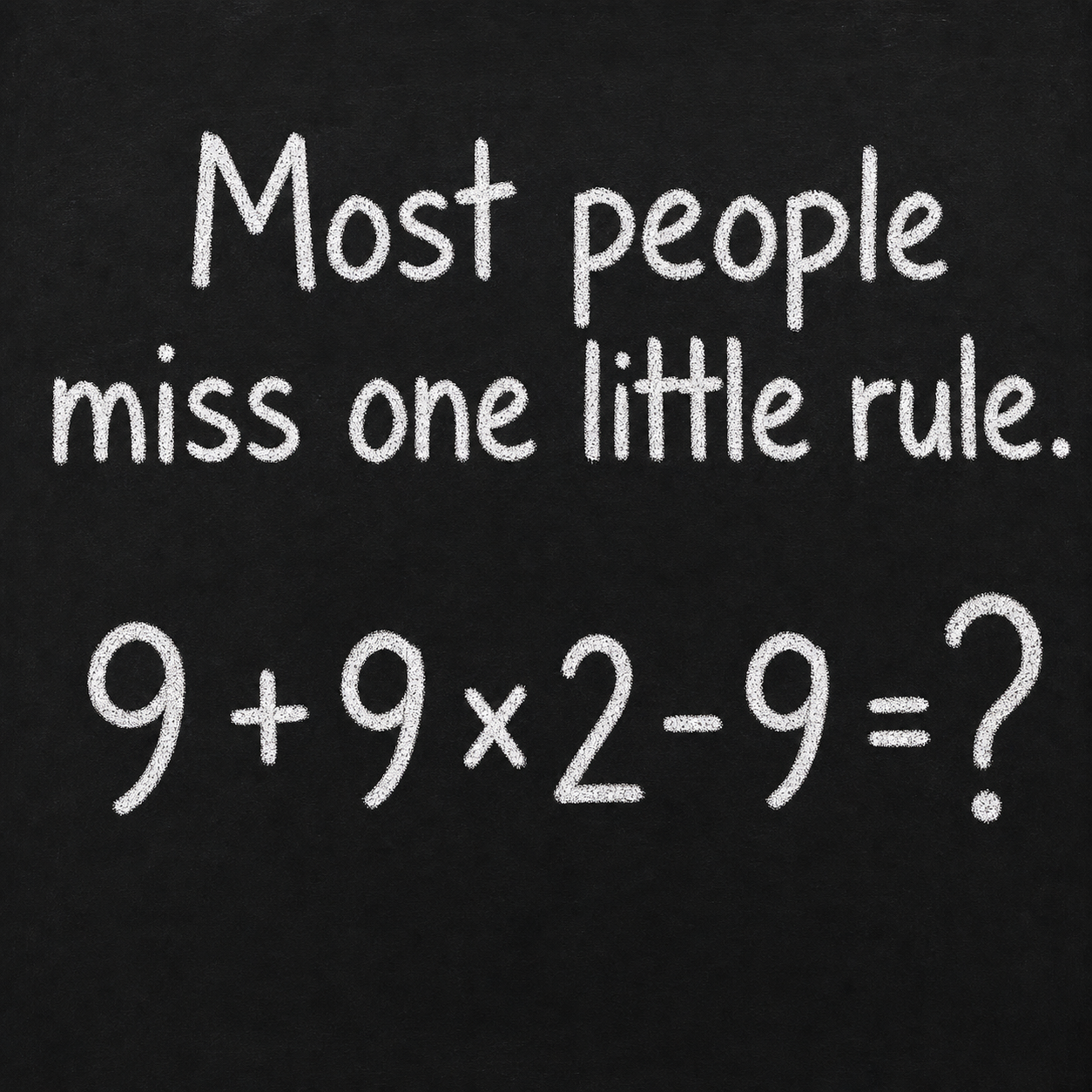 Most People Miss One Little Rule: Solution