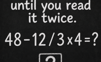 Do Not Answer This Math Puzzle Until You Read It Twice: Answer