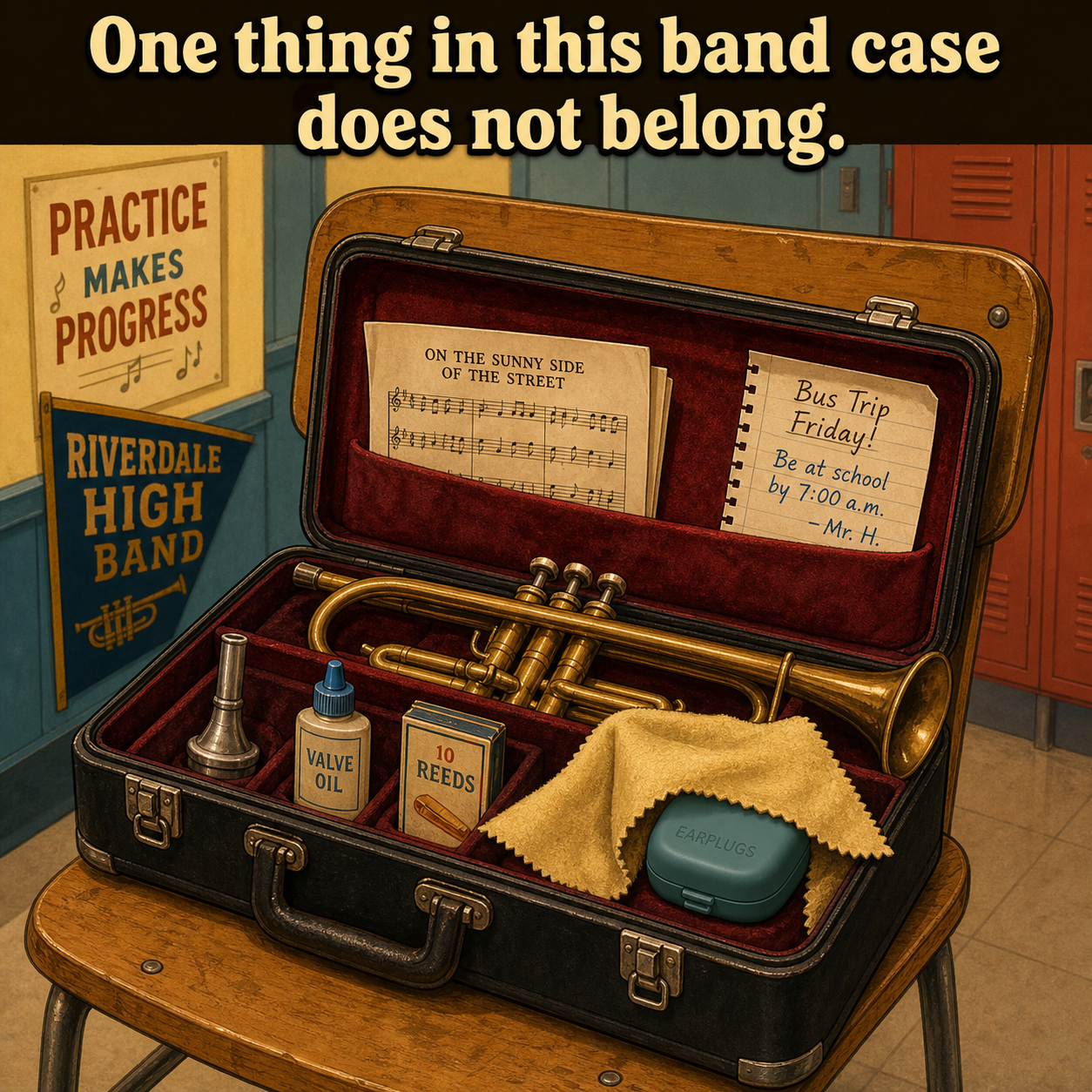 One Thing Does Not Belong in This Band Case: Answer
