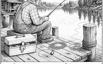 Can You Find the Hidden Cork on the Fishing Dock?