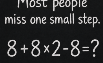 Most People Miss One Small Step: Math Answer