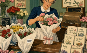 One Thing Does Not Belong in This 1950s Flower Shop: Answer