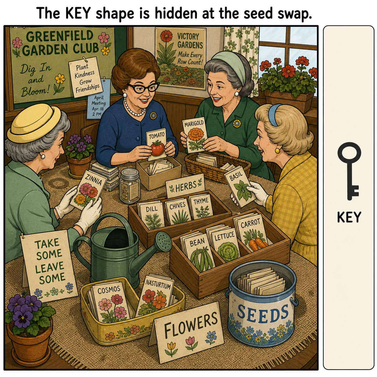 Can You Find the Key Shape at the Seed Swap?