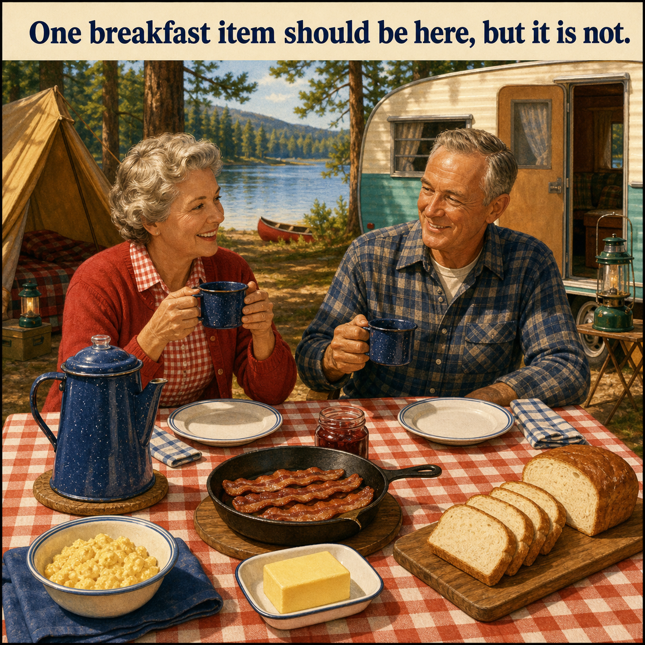 Answer: What Is Missing from the Campsite Breakfast?