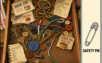 Can You Find Both Safety Pins in the Junk Drawer?