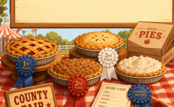 Can You Find the Tiny Bell Shape at the Pie Table?
