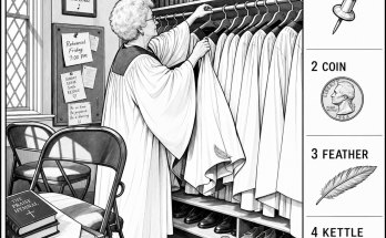 Can You Locate All 4 Objects in the Choir Robe Closet?
