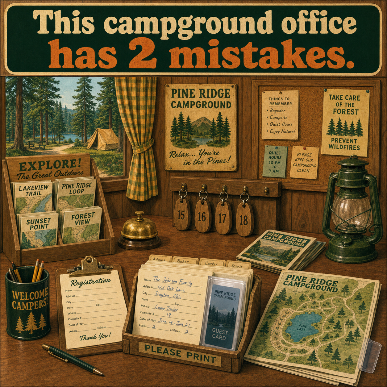 Two Mistakes in This 1970s Campground Office